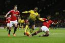 Odion Ighalo in action against Manchester United in 2016. Picture: Action Images
