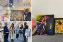 The exhibition opened on Saturday, December 3. All paintings were produced in the Ukraine.