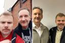 Watford Labour Councillors Dennis Watling (red jumper, left) and Matt Turmaine (black jumper, right) documented their progress, above is week one vs week three.