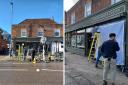 Filming in Kings Langley’s Fred and Ginger Coffee