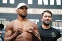 Anthony Joshua weighed in at 18st 3lbs for Saturday's fight.