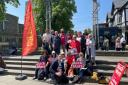Watford Labour and Germany’s Social Democratic Party (SPD) outside St Mary's Church.