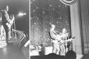 Bo Diddley, left, and the Everly Brothers on stage in Watford in 1963.