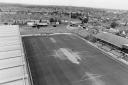 How the home of the Hornets looked from the top of a floodlight pylon in 1990