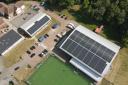 Solar panels have been fitted on the sports hall and swimming pool roofs at Rickmansworth School.