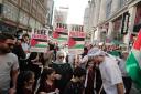 A Palestine Solidarity Campaign demonstration in London. Image: PA