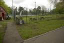 The proposed site for the new block of public toilets in Trowbridge Town Park
