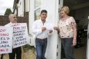 EastEnder: John Altman hands the petition in at Vince Cable's office