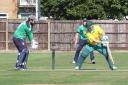 West Herts lose w wicket during their disappointing end to the campaign on Saturday. Picture: Len Kerswill