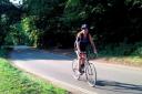 On her bike: Michelle Davies