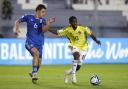 Yaser Asprilla in action for Colombia in the Under-20 World Cup.