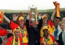 Celebrations at Wembley on May 31, 1999