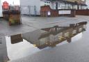 Water outside Kingsway Junior School was a common problem. Credit: Cllr Tim Williams