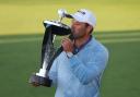 Charl Schwartzel  celebrates his victory at Centurion Club. Picture: Action Images