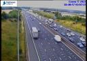 Delays on the M25 anticlockwise (furthest) from the camera are expected to last for 30 minutes. Picture: National Highways