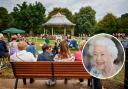 The bandstand in Cassiobury Park. Picture: Watford Borough Council. The Queen. Picture: PA