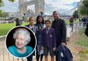 Thea, Geetha, Bennett, Joseph. (inset: The Queen). Pictures: Joseph Philipose/ PA
