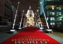 The 15-foot-tall wands have been on a tour of the UK. Picture: Warner Bros. Discovery