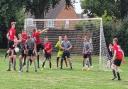 Watford Sports (red shirts) continued their superb form in Division One.