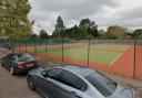 Outside Cassiobury Park Tennis Club, the proposed location for the 5G pole