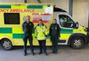 Dean Russell (centre) visited the Watford Ambulance Station to see how the service works.