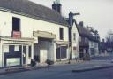 The end of the George Inn 1967, as H A Saunders - Jones sign board still above the entrance. Image: Three Rivers Museum