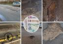 The council has received £143,485 worth of insurance claims relating to potholes.