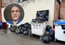 Ijaz Akhter (pictured) has claimed the rubbish has not been collected for four weeks.