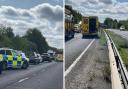 There were two crashes on the A41 near Kings Langley this morning.