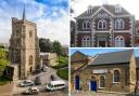 St Mary's Church, the Old Free School and the Pump House theatre are among the buildings that will be open