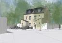 An indicative drawing of what the new homes could look like at the garage site rear of 22 to 32 Pollards, Maple Cross.