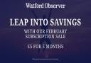 Sign up to a Watford Observer digital subscription for £5 for 5 months