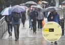 A yellow weather warning covering Watford has been issued by the Met Office.