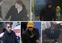 Five CCTV images released by Herts Police.