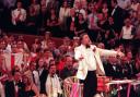 Sir Andrew Davis conducting at the Last Night of The Proms
