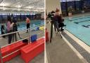 BBC filming at South Oxhey Leisure Centre in mid-March.
