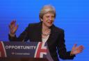 Theresa May was prime minister in 2018 when Peter Taylor was first elected as mayor of Watford (Image: PA)