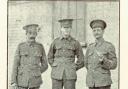 Lance Sergeant Thomas Edward Gregory on the left with fellow soldiers