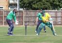 West Herts lose w wicket during their disappointing end to the campaign on Saturday. Picture: Len Kerswill