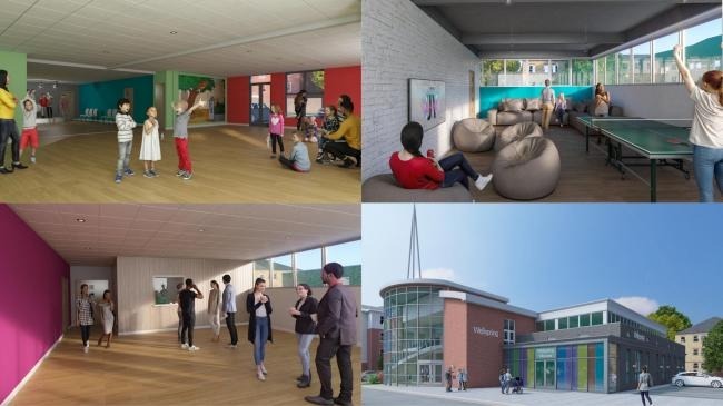 CGIs of the new spaces planned at Wellspring Church in Wellspring Way in Watford