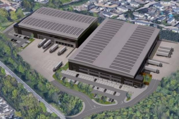 Watford Observer: CGi of the warehouses on the hotel site. Credit: Regen Properties LLP/UMC Architects