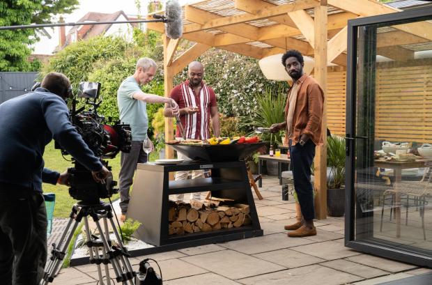 Watford Observer: Behind the scenes of episode one of Hollington Drive. Credit: ITV