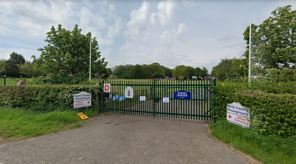 It was due to take place at Herts County Showground, St Albans (Photo: Street View)