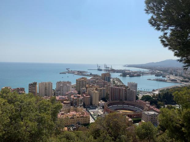 Watford Observer: Views over Malaga from a viewing point near Castillo de Gibralfaro