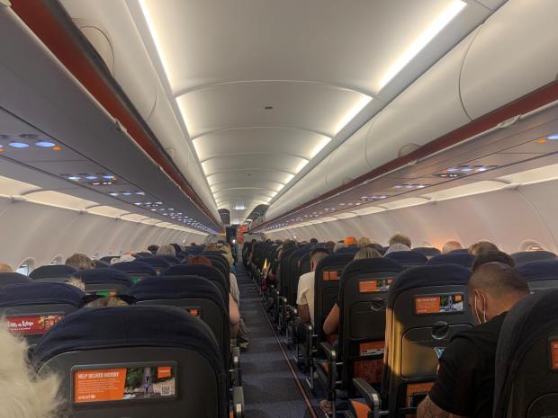 Watford Observer: The EasyJet flight was nearly full 
