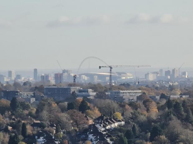 Watford Observer: A zoomed-in view of Wembley Stadium 