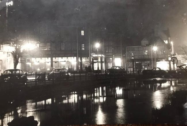 The pond at night. Picture: Sean McCarthy/'We grew up in Watford' Facebook