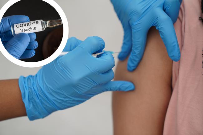 NHS launches covid vaccine volunteer drive. (PA/Canva)