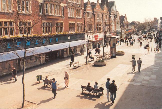 Clements viewed from the flyover in 1986.