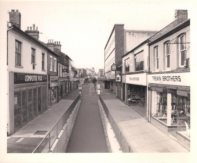 Queens Road before the Harlequin Centre was built. Picture: Christine Orchard private collection